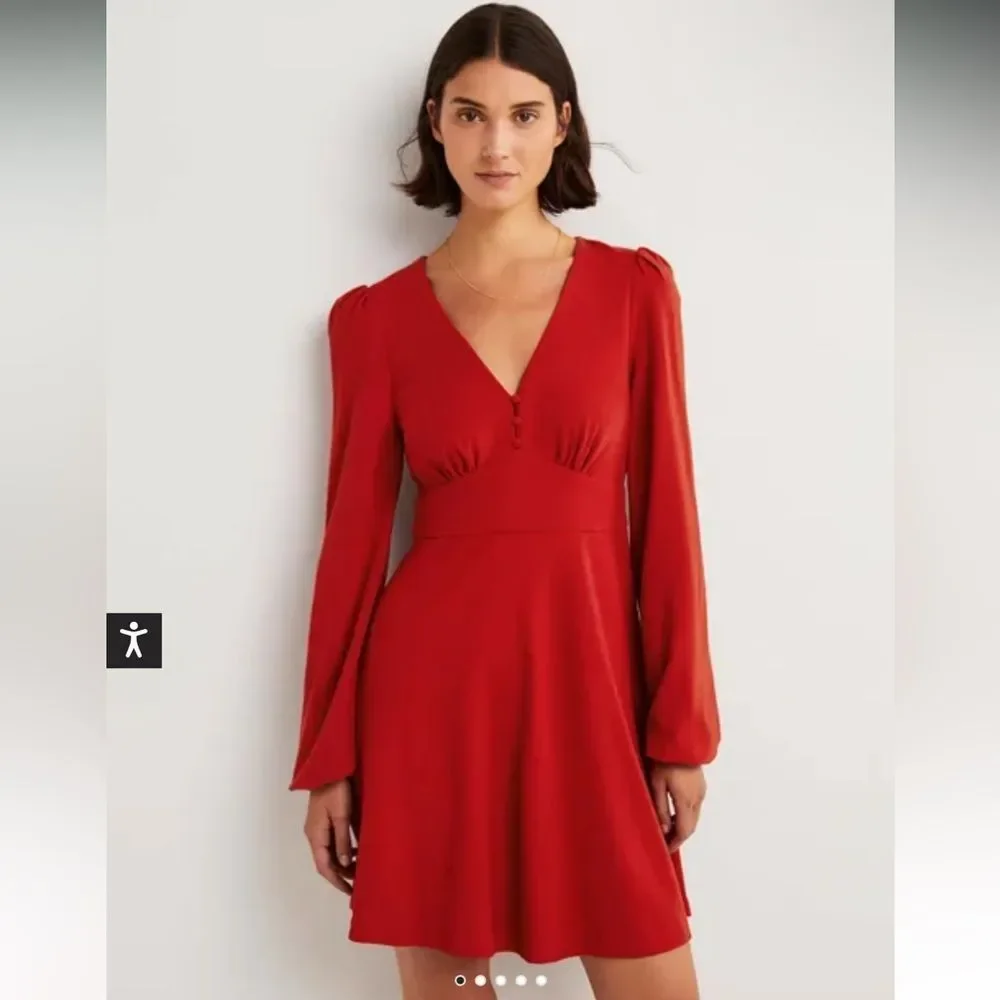 Boden V-Neck Jersey Tea Dress size 16/18R